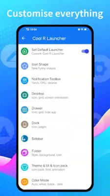 Cool R Launcher for Android 11 android App screenshot 0